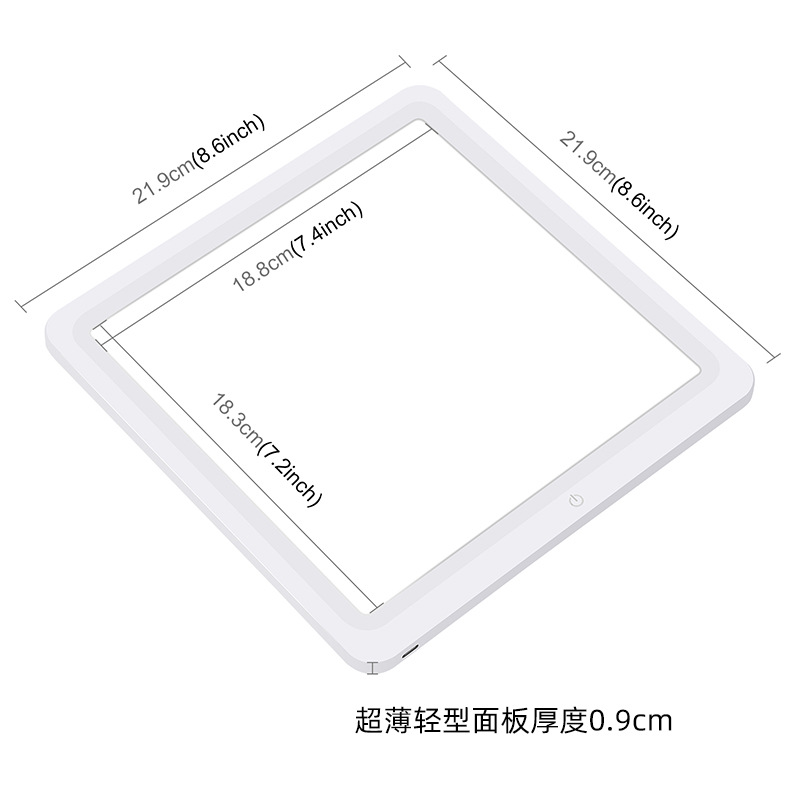 PULUZ Fat Cow fotografía de comercio electrónico 20cm sin recorte fotografía luz táctil sin sombra luz de fondo LED luz de la fotografía