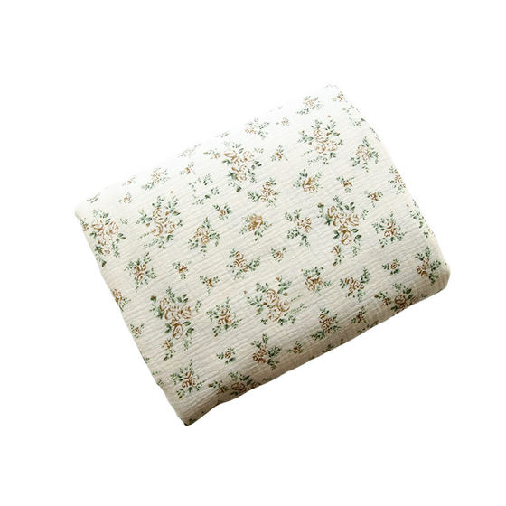 Cotton Printed Fabric Cotton Double Gauze Crepe Floral Fabric dress Home Clothes Pajamas Printed Fabric