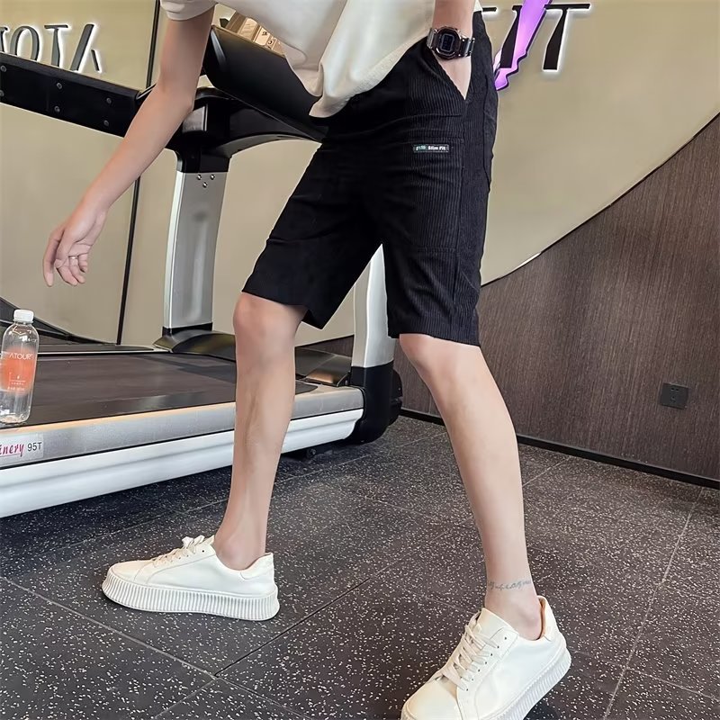 Korean men's summer 2023, new oversized casual straight tube workwear, trendy brand five point shorts for men_voghion.com