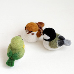 A5L[Little Fat Bird] Felt Stabbing Fun Doll Animal DIY Kit for Adults