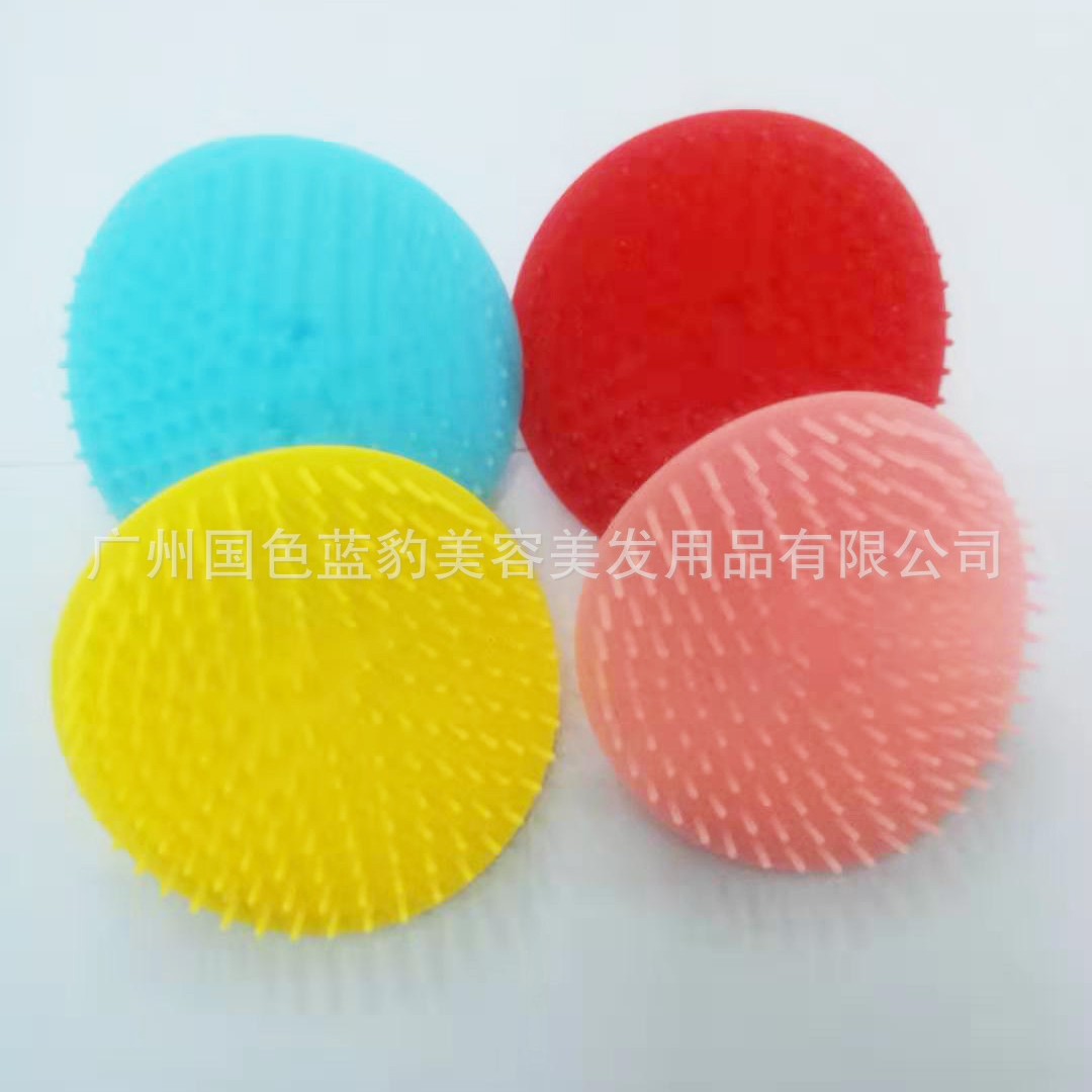 Factory Direct Sales Plum Blossom-shaped Shampoo Brush Exfoliating Hair Brush Head Massage Brush Hairdressing Comb Wholesale Comb