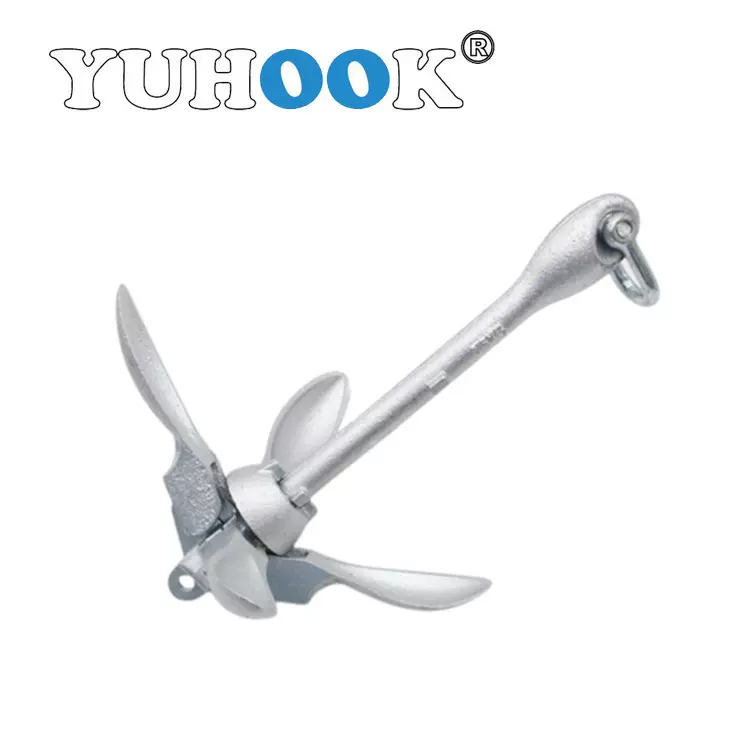 热镀锌折叠锚 A型船锚 伞锚 莲花锚十字锚 folding anchor 游艇用