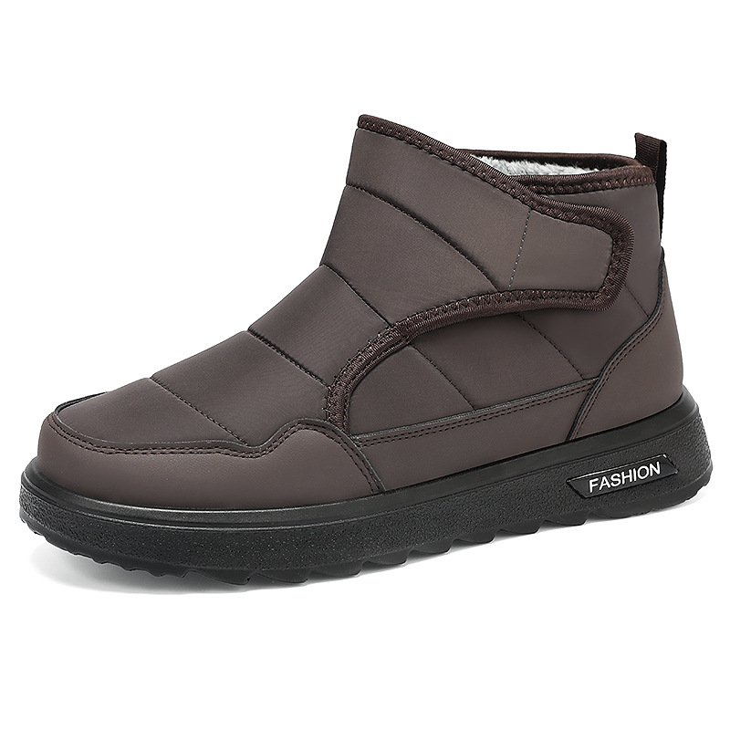 Zapatos de algodón para hombres botas personalizadas botas de nieve de poliuretano de tamaño grande botas de algodón gruesas botas de alto perfil