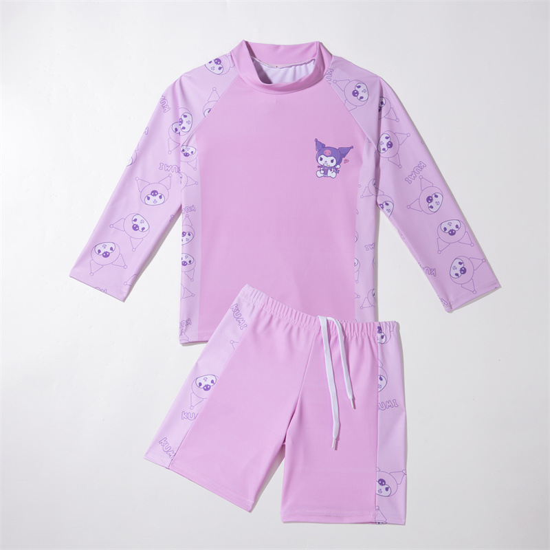 Estudiantes divididos trajes de baño para niños niños niños pequeños y medianos pantalones cortos de manga larga trajes de baño trajes de surf trajes de baño conservadores
