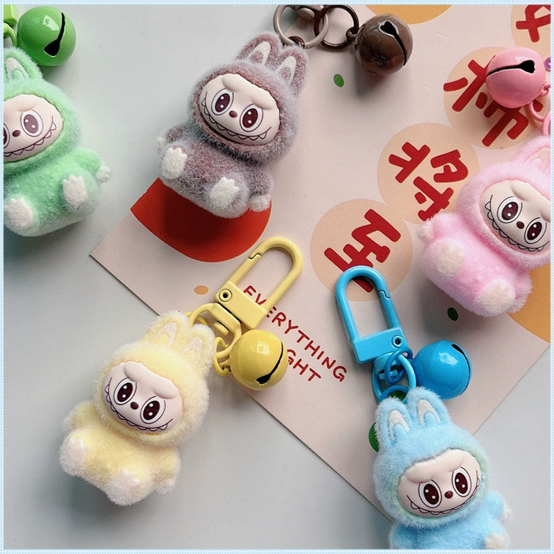 Новинка! Модный брелок с плюшевым покрытием Labubu, милый кулон, очаровательный аксессуар для сумки.