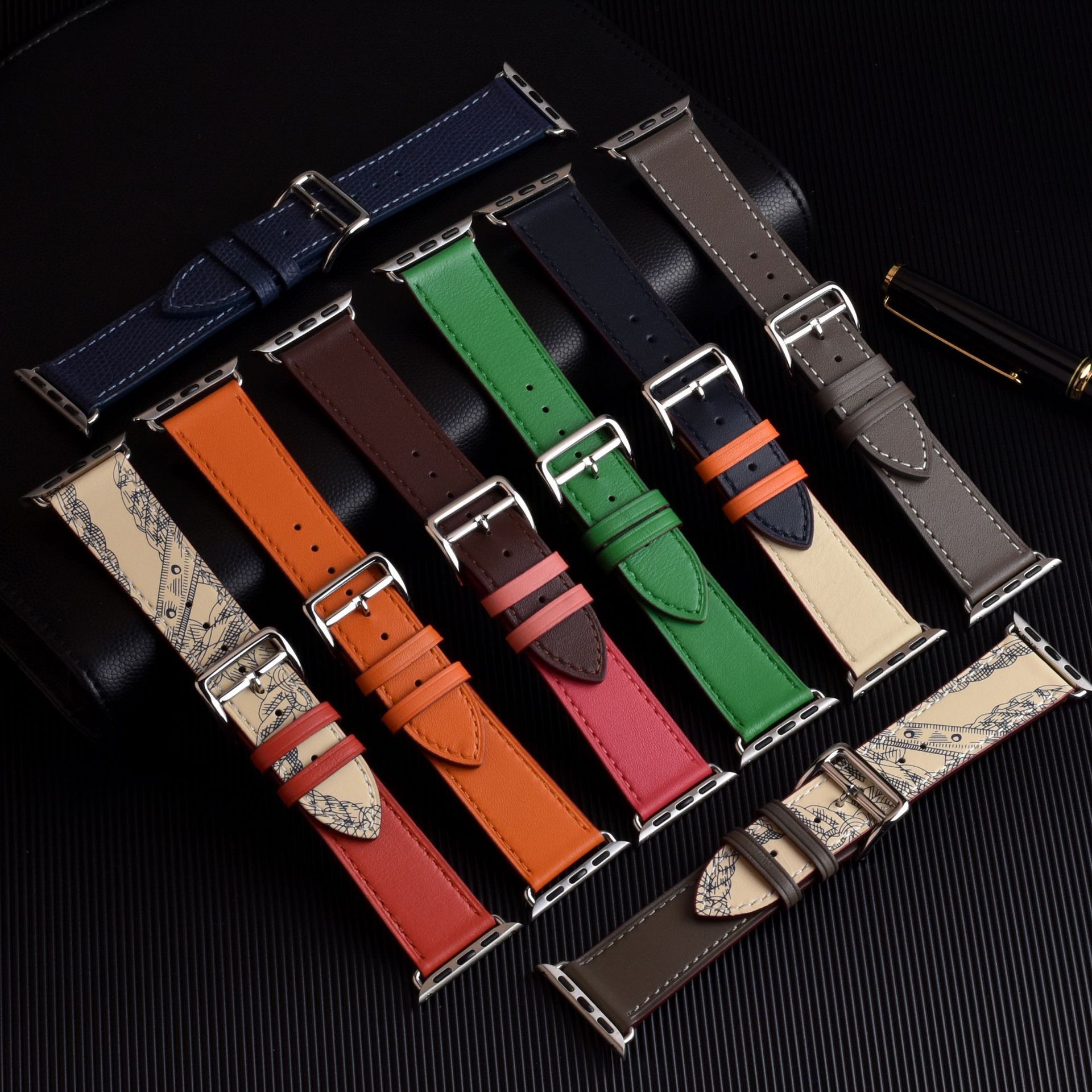 Retro Solid Color Watch Band display picture 2