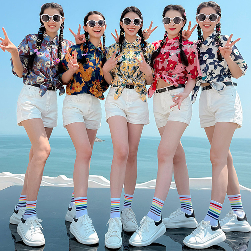 2026 New Style Hong Kong Style Short-Sleeved Floral Shirt for Women, Oversized Thai Resort Style Full-Print Floral Shirt for Couples 2026 New Style Hong Kong Style Short-Sleeved Floral Shirt for Women, Oversized Thai Resort Style Full-Print Floral Shirt for Couples