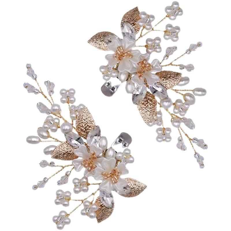 Джокер Свадебные аксессуары Съемный жемчужный цветок обуви Цветочная Пряжка для обуви из сплава Украшения для обуви