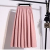 Fuchsia long skirt, upgraded version