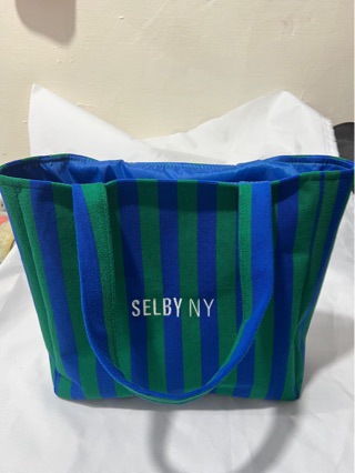New Striped Terry Cloth Handbag Cross-Border Multi-Color Large Capacity Women's Tote Bag Beach Bag
