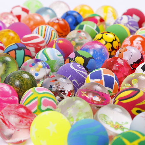 Gaopin 88 track ball No. 27 25mm flower ball elastic ball one yuan gashapon machine jumping ball children's toy