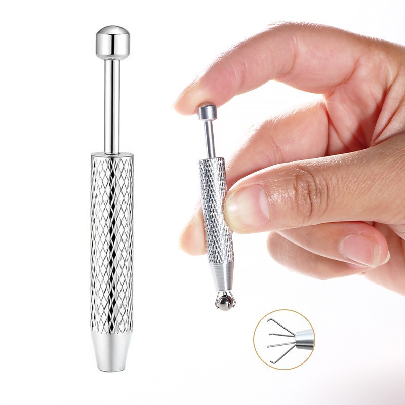 Pointed titanium steel lip stud product view