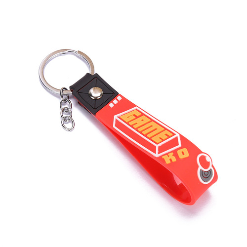 Creative cartoon trendy cool keychain, love couple keychain, school bag hook, car key ornament, small commodity wholesale