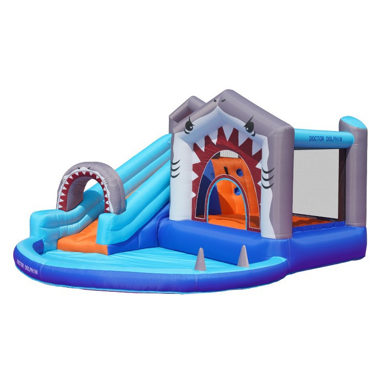 Doctor Pig| Castillo infláble para niños pequeño parque infantil interior infláble slide al aire libre pequeño salto cama