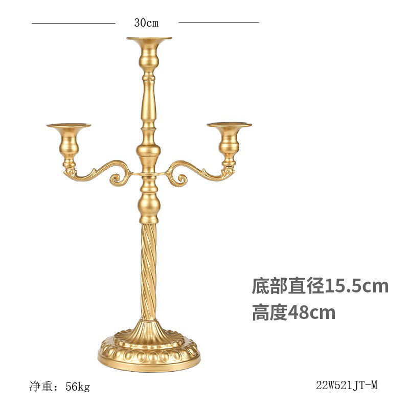 Transfronterizo hierro candelabro decoración hotel boda props ins vela Copa hogar sala de estar decoración de metal titular de la vela