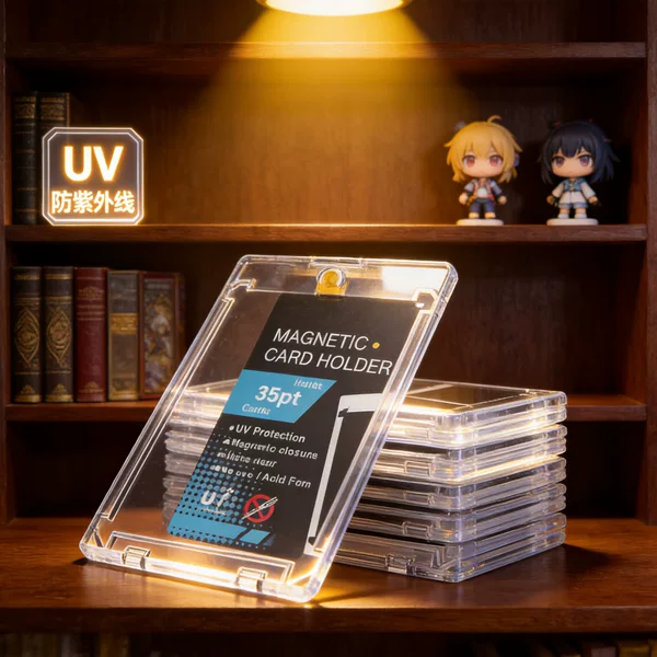 Foreign Trade Magnetic 35Pt Transparent Thin Cards for Star Players, Naruto, Pokémon, Yu-Gi-Oh!, Ultraman, Cross-Border