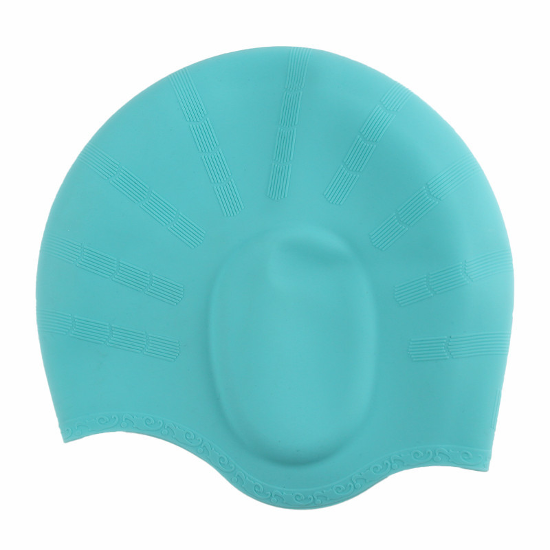 Fábrica directa gorra de baño de silicona gorra de cabello largo gorra de baño impermeable para adultos gorra de baño gorra de protección de las orejas aumentar