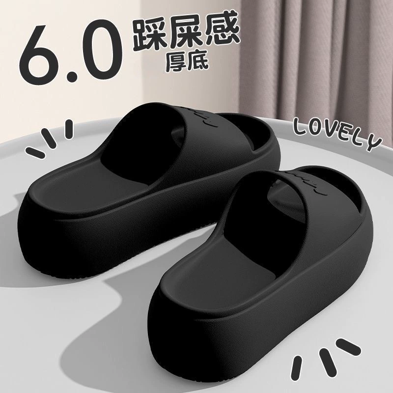 Тапочки на высоком каблуке для женской летней верхней одежды, новые женские тапочки из ЭВА на толстой подошве, домашние сандалии на мягкой подошве, сандалии.