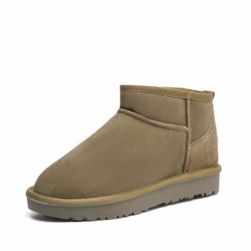 High warm boots, low non-slip shoes platform