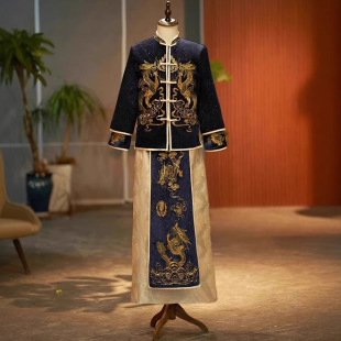 Men's Xiuhe Suit Groom 2025 New Wedding Chinese Wedding Suit Tang Suit Hanfu Toasting Dress Large Size Xiuhe Suit