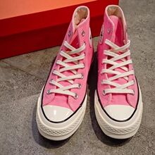 莆田鞋新款纯原1970s帆布鞋经典男鞋小雏菊高帮复古软蓝底板鞋女