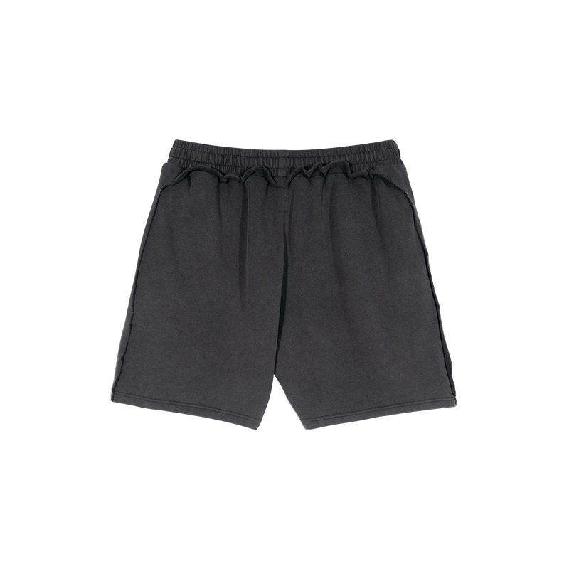 ETAI Hombre| Callejera de estilo americano pulverización de caballo lavado con agua para hacer pantalones cortos viejos, pantalones cortos de algodón de alta calidad
