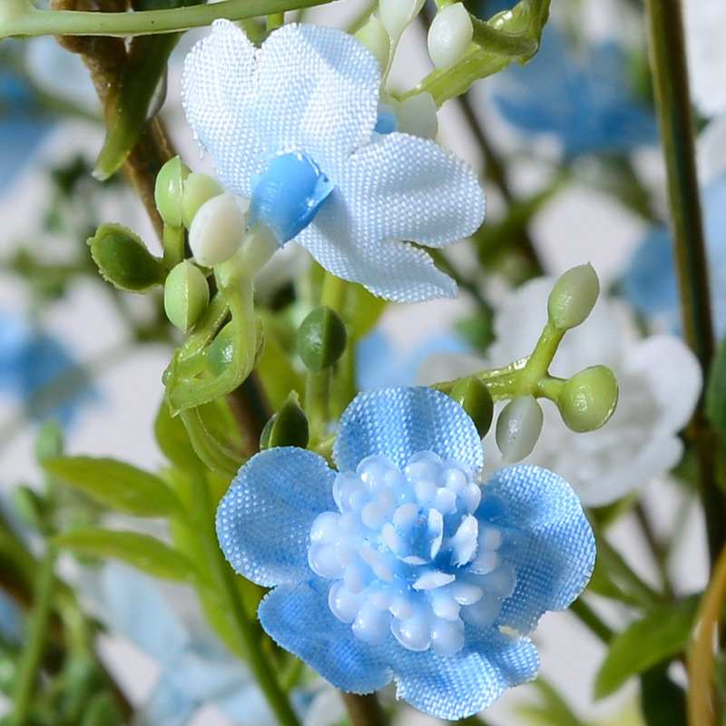 Rama única pequeña flor artificial estrellado floral de gama alta accesorios de fotografía de boda en casa siente flor artificial flor falsa al por mayor
