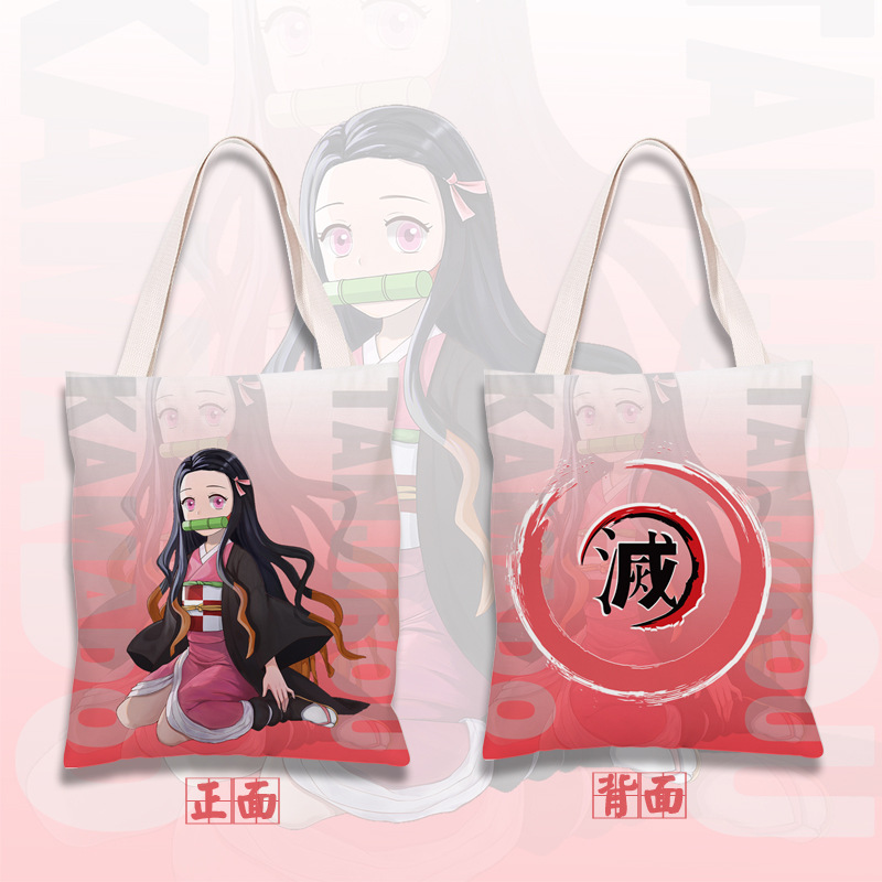 Blade of ghost Handbag You bean Fuoka Yiyu Charcoal Manager Butterfly tolerance Canvas bag student Satchel