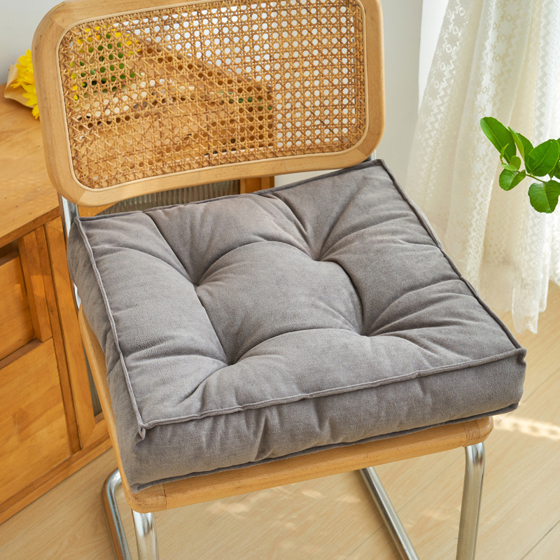 Chenille estiramiento de asiento de silla de oficina sedentario artefacto alfombra de suelo de sala de estar ventilada anti-deslizante cojín de ventana de aluminio