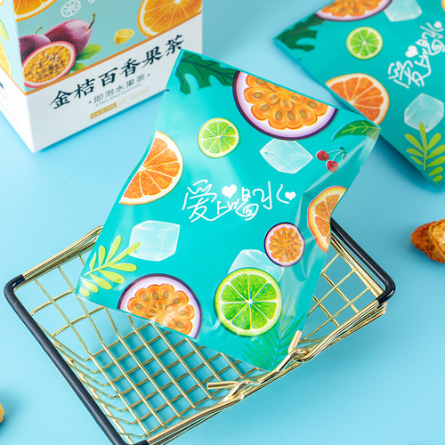 Ginger Citrus and Passion Fruit Tea, Famous Fruit Tea, Freeze-dried Lemon Slices, Honey Passion Fruit and Lime Tea, Wholesale, Dropshipping One Piece