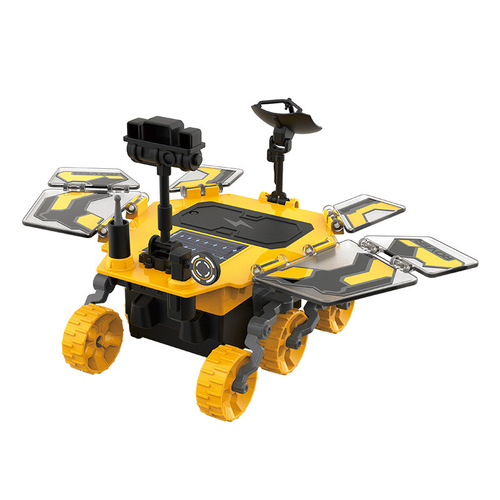 Cross-border new STEM teaching experimental model electric toy for children DIY solar-powered Mars rover