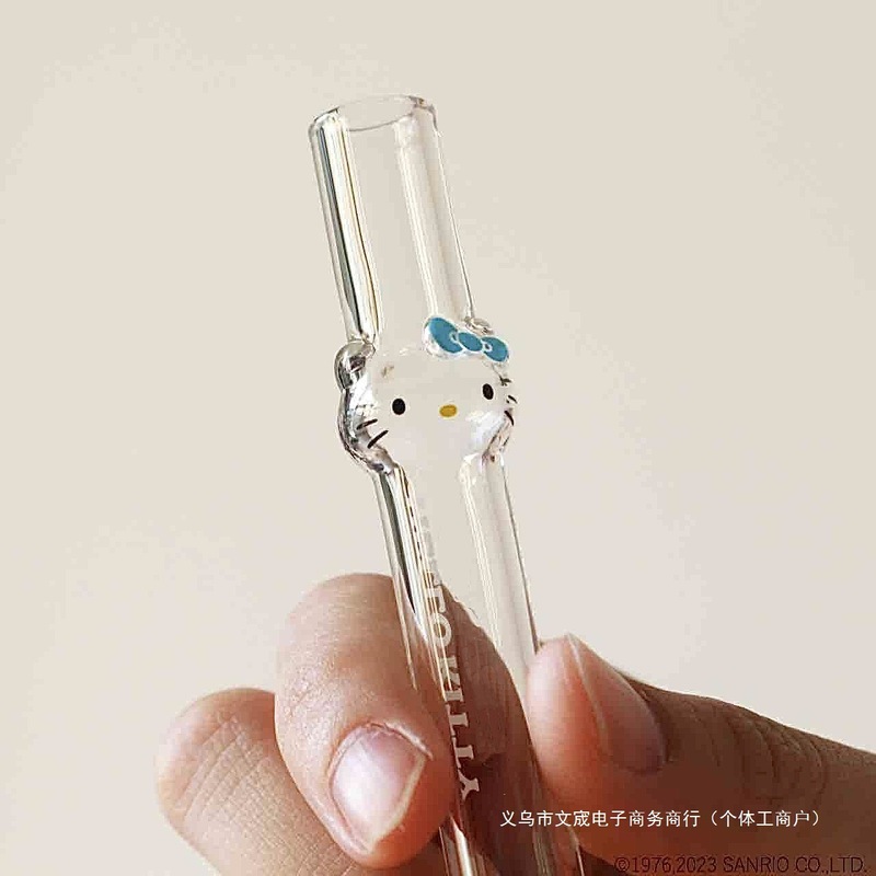 KT玻璃吸管可爱高颜值透明奶茶咖啡饮料直饮水耐高温耐用|undefined