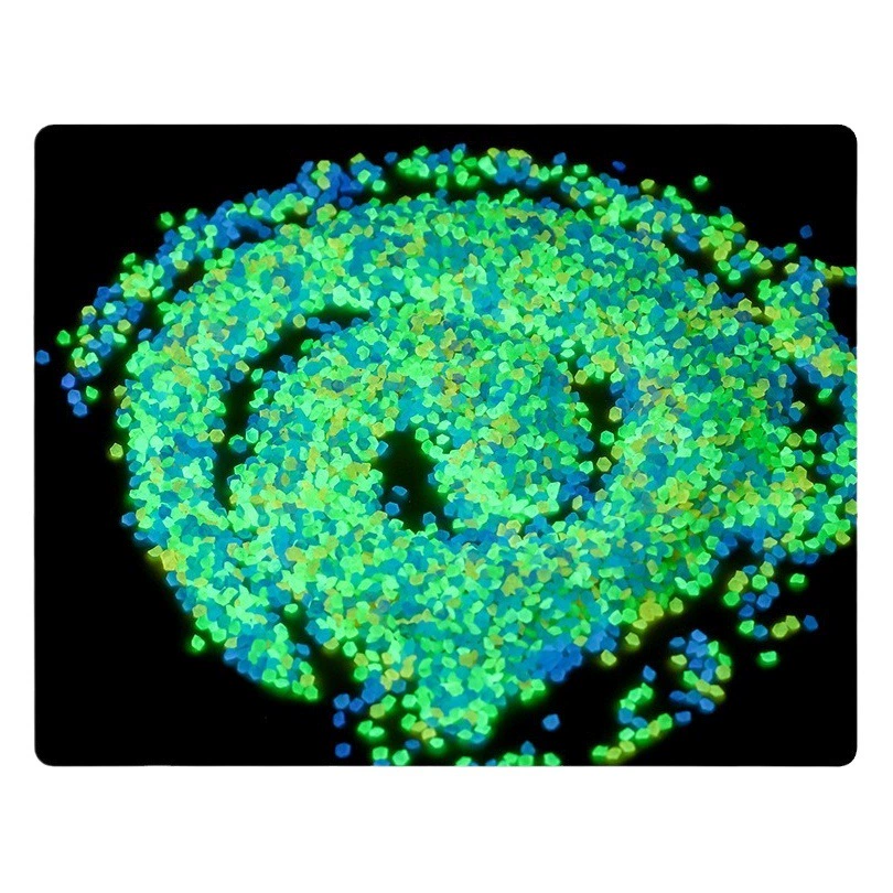 Светящиеся микро-ландшафтные элементы для ландшафтного дизайна, искусственные пластиковые светящиеся песочные частицы, светящийся материал для творчества, светящийся песок для бутылок желаний, флуоресцентный песок.