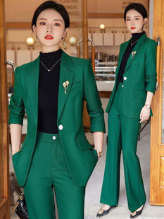 High-End Professional Suit for Women, Autumn and Winter New Fashion Elegant Goddess Style, Stylish and Age-Reducing Wide-Leg Pants Two-Piece Set