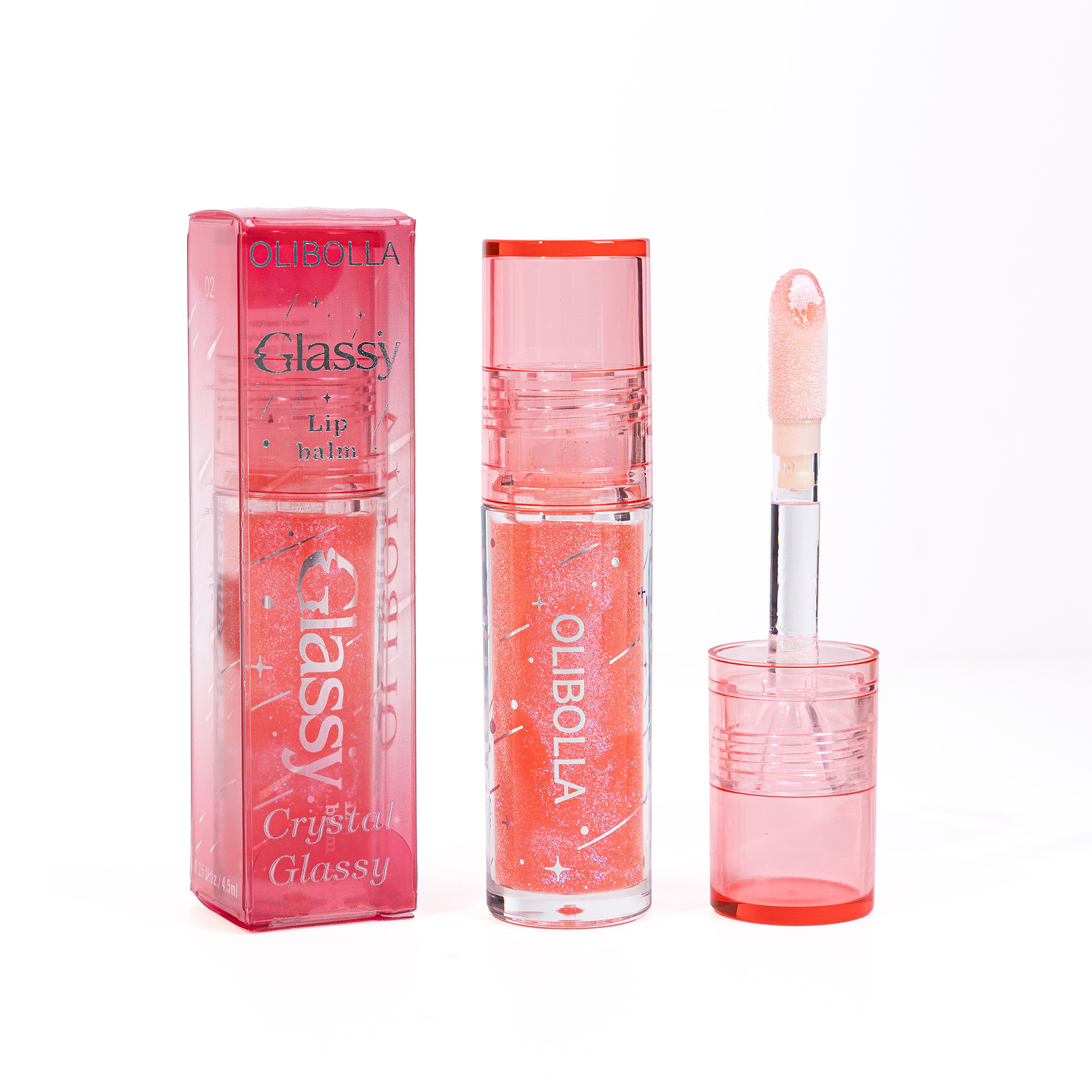 OLIBOLLA agua brillante brillo multicolor esmalte labial sin taza humectante espejo labial brillo labial al por mayor lápiz labial