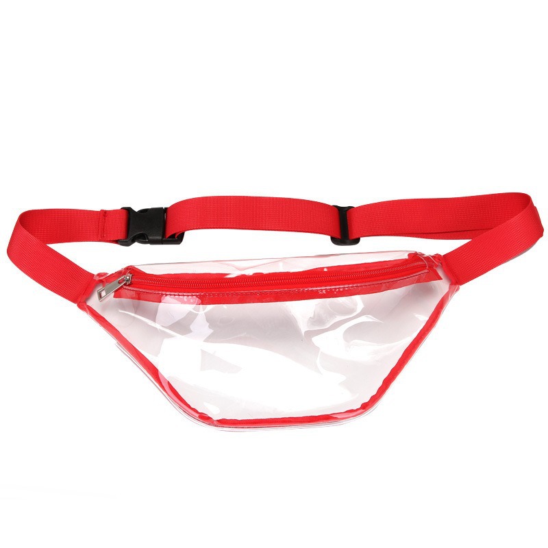 Bolsa deportiva transfronteriza personalizada impermeable transparente bolso de pecho de PVC de gran capacidad bolso de baño de correr al aire libre