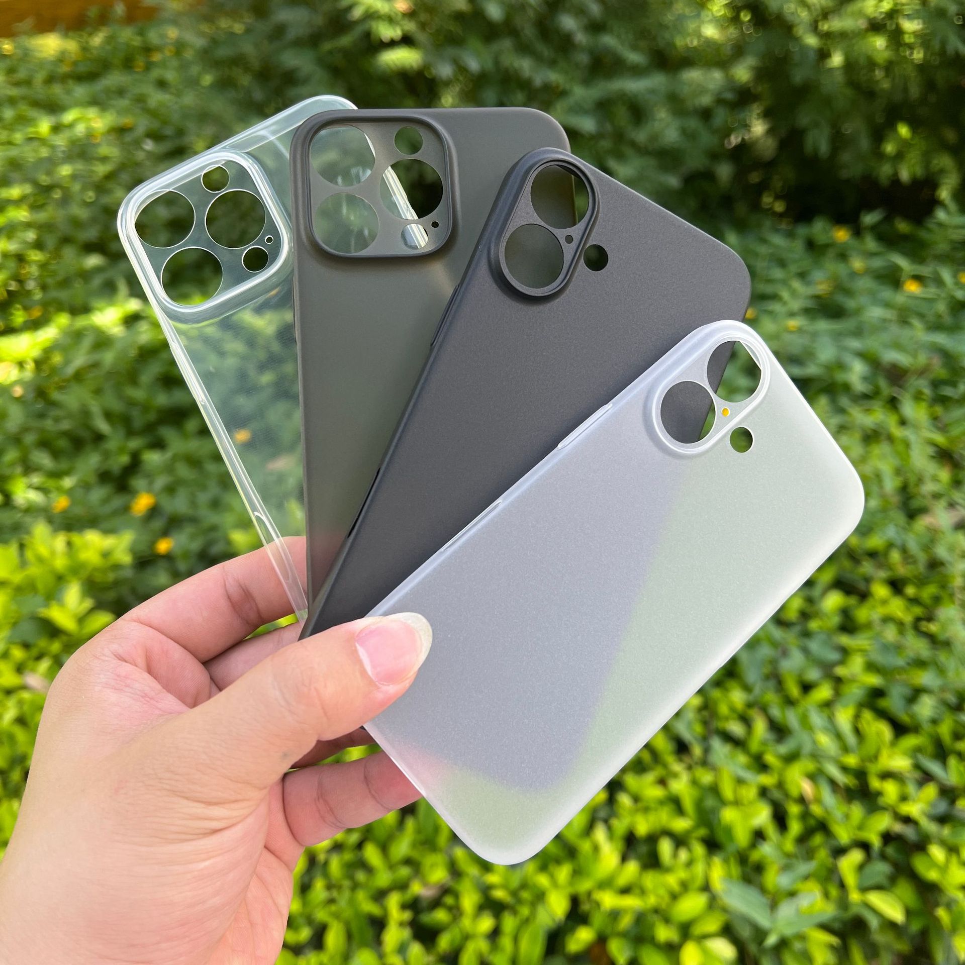 适用苹果15 Pro max超薄网壳PP手机壳iPhone15全包手机保护套