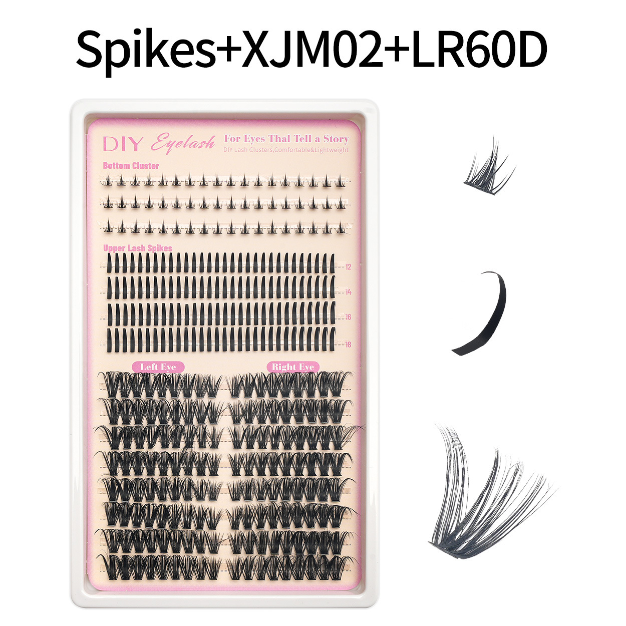 30D - 100D transfronterizos pestañas falsas de hadas bajo pestañas DIY Europa y América Amazon segmentación gradiente set de cabello