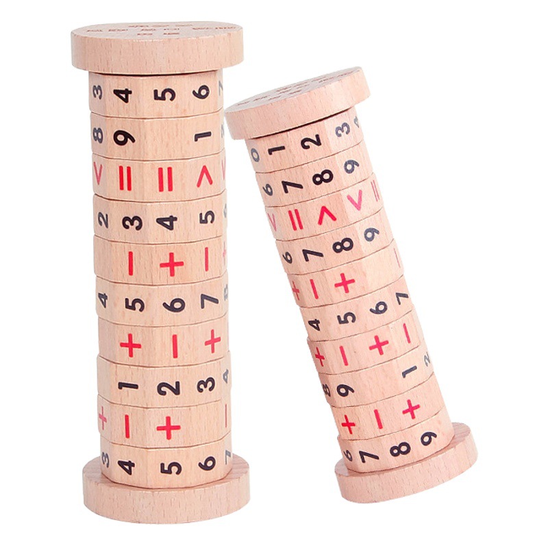 Matemáticas de madera para niños Calculadora de velocidad mixta 3-5-8 años estudiantes de primaria suma y resta ayuda didáctica juguetes de pensamiento lógico
