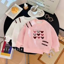 秋季女宝卫衣时尚舒适女童韩版T恤新款女宝宝洋气卡通上衣