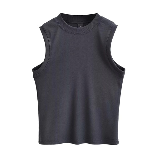 Small Round Neck Basic Style Underwear Matching Tank Top for Women 2024 Summer Top for Inner Wear Sleeveless Can Be Worn Outside Covers Bralette