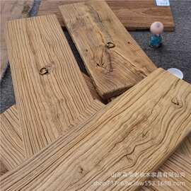 老门板楼梯踏步板老榆木家具木质地板榆木拼接板老榆木风化板