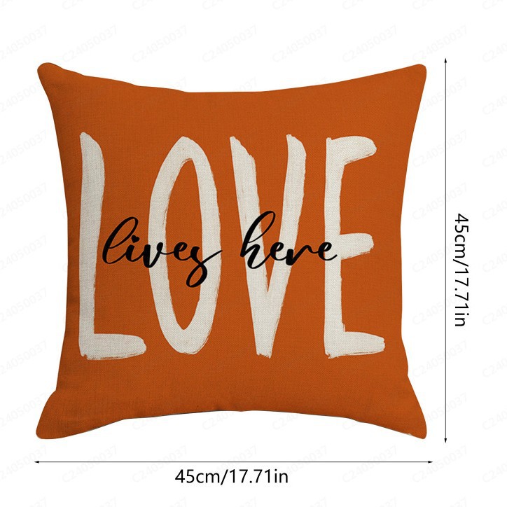 2024新款感恩节抱枕套亚马逊爆款跨境亚麻秋天沙发靠枕套卧室靠垫