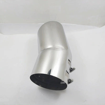 Exhaust pipe kuroze mirror silver clamp stainless