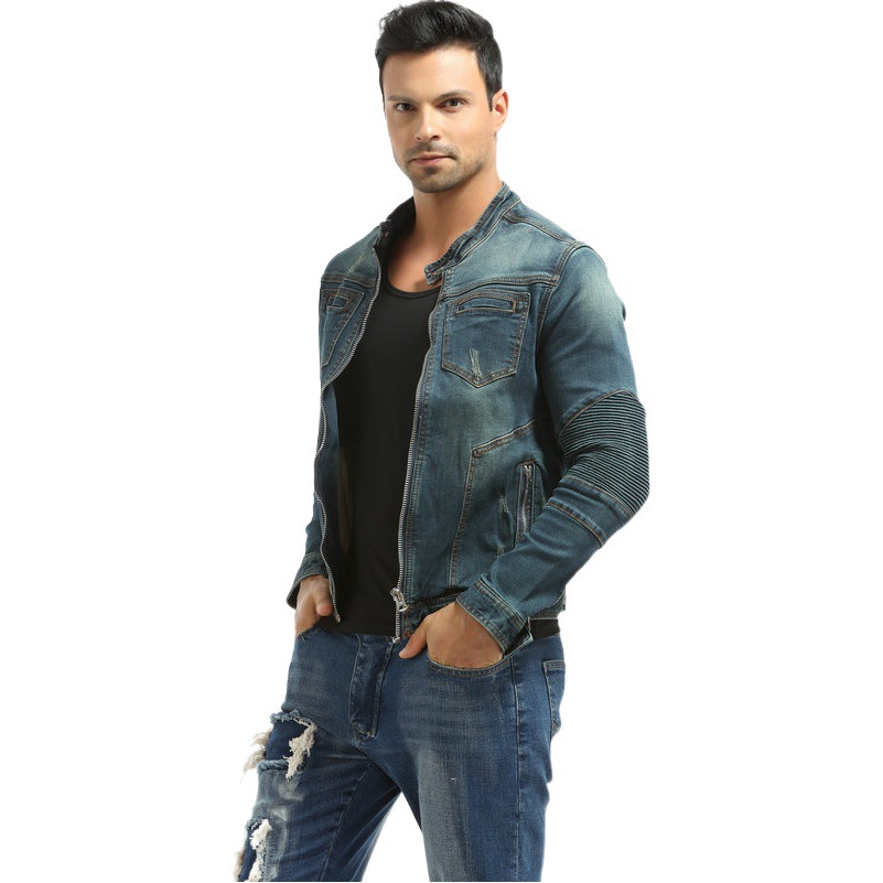 VOLERO motocicleta ciclismo ropa hombres y mujeres casual Four Seasons motocicleta chaqueta de mezclilla anti-caída ropa de mezclilla Retro