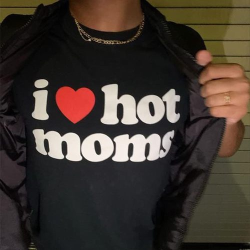 Little Girl Baby T-Shirt Y2K Letter Print Bare Chest Top Grunge Women's T-Shirt Ailove Door