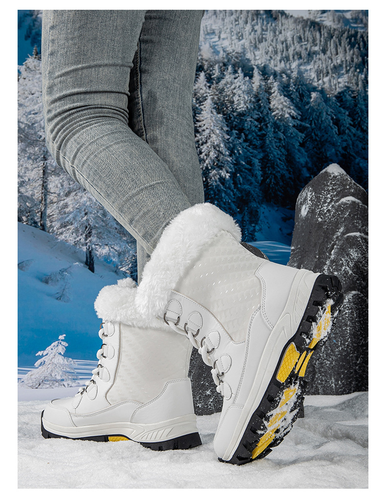 New Boots, Thickened Cotton Shoes, Women's Autumn And Winter New Style, Women's Snow Boots, Warm And Plush_vogvips.com