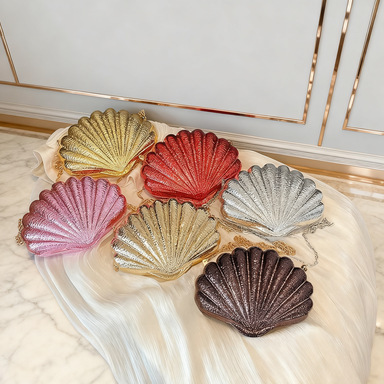 Nueva bolsa de cena de mujer acrílico sequela bolsa de concha de moda transfronteriza cadena de estilo europeo y americano hombro único oblicuo bolsa de cena