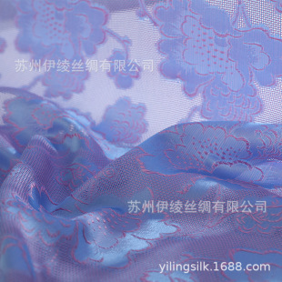 Iron wood machine yarn-dyed four-piece twisted Luo fabric silk flower Luo Chinese Han clothing fabric Wu Luo weaving skills non-Suro