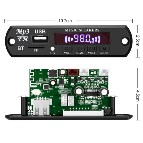 2*30W Amplifier Bluetooth MP3 Decoder Board Car Audio MP3 Amplifier Module Decoder